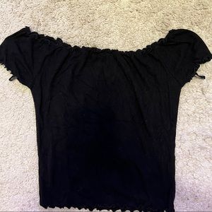 Black Forever 21 Off the shoulder top